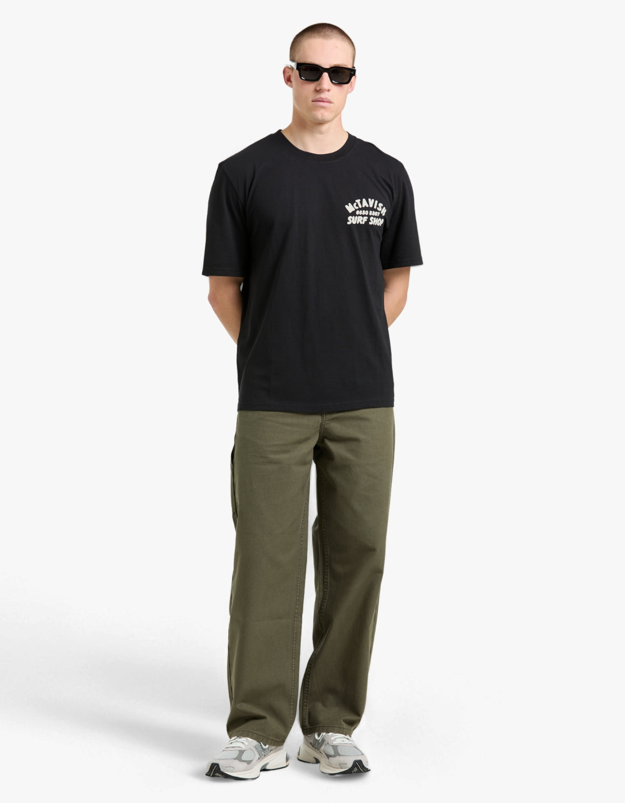 Surf Shop Cafe Tee - Black