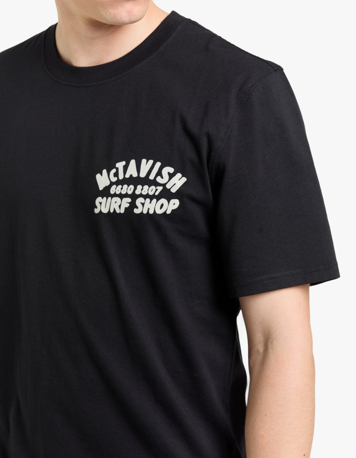 Surf Shop Cafe Tee - Black