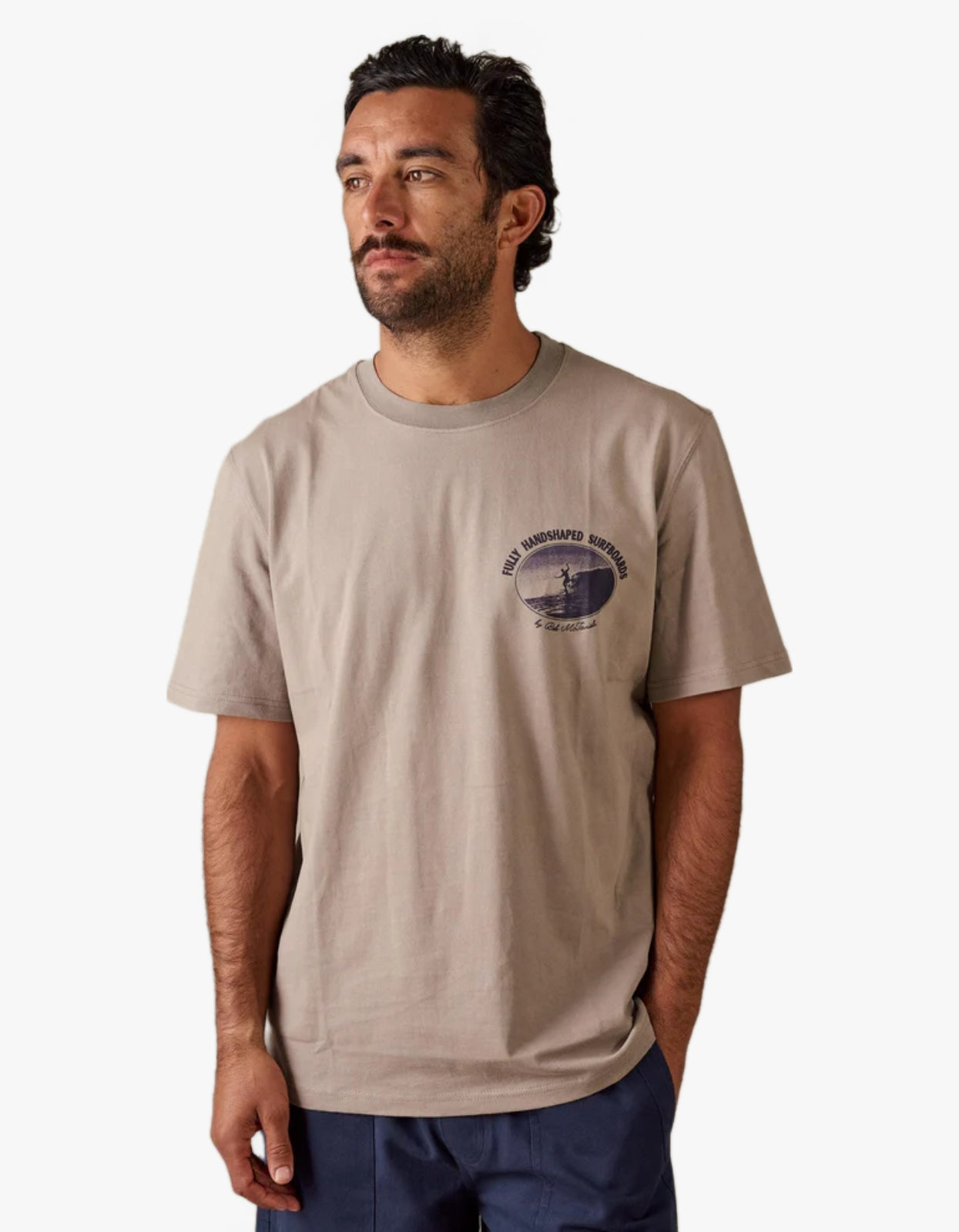 Fully Hand Shaped Tee - Grey