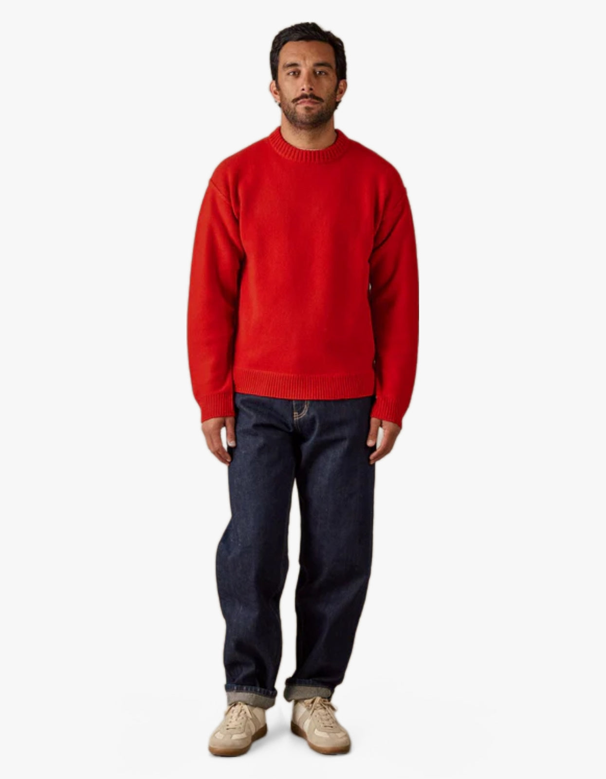 Reverse Seam Knit - Red