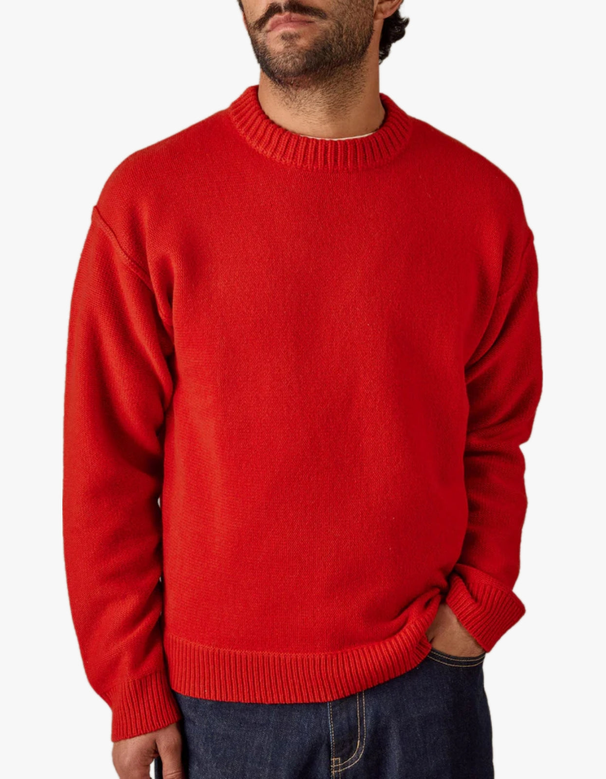 Reverse Seam Knit - Red