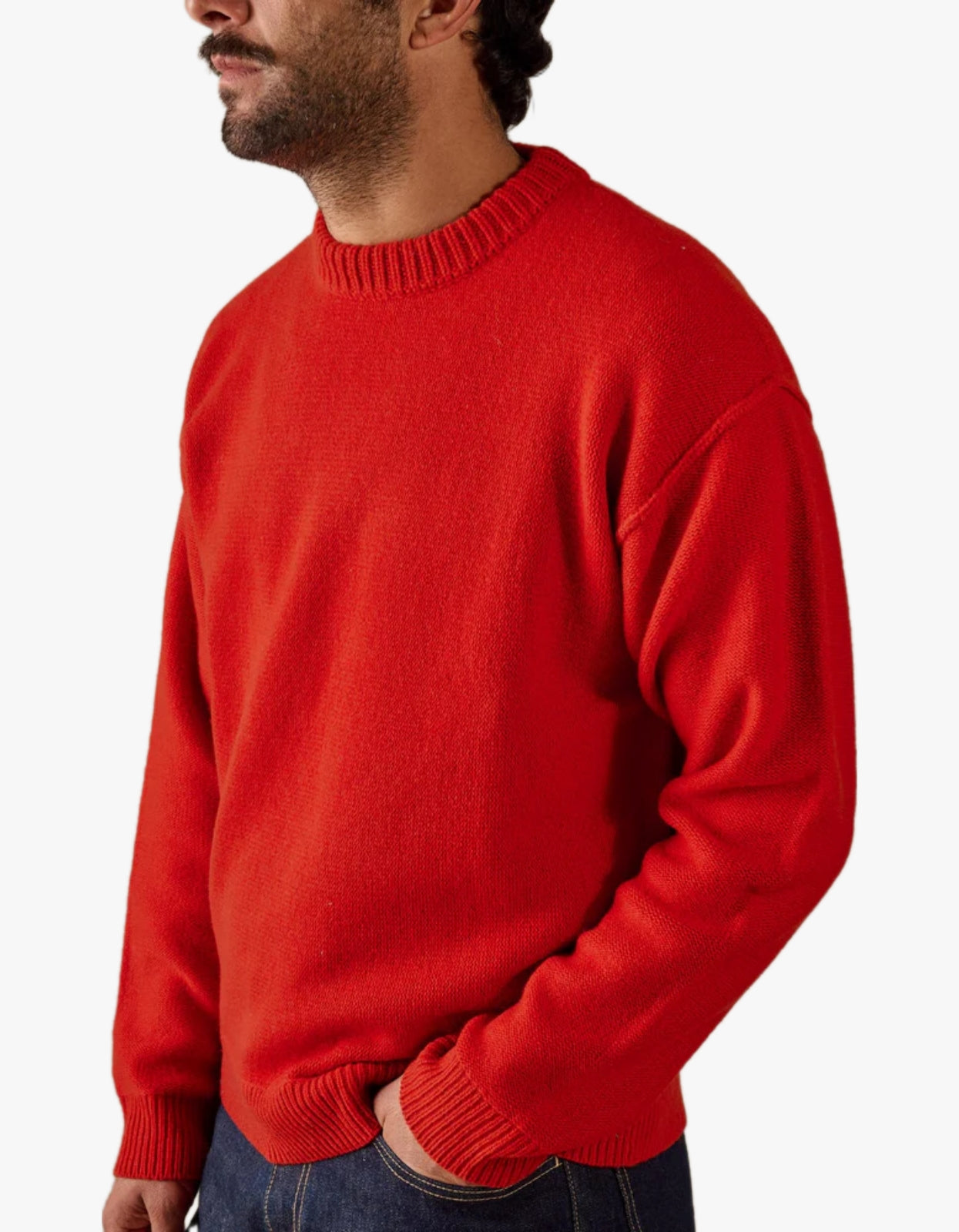 Reverse Seam Knit - Red