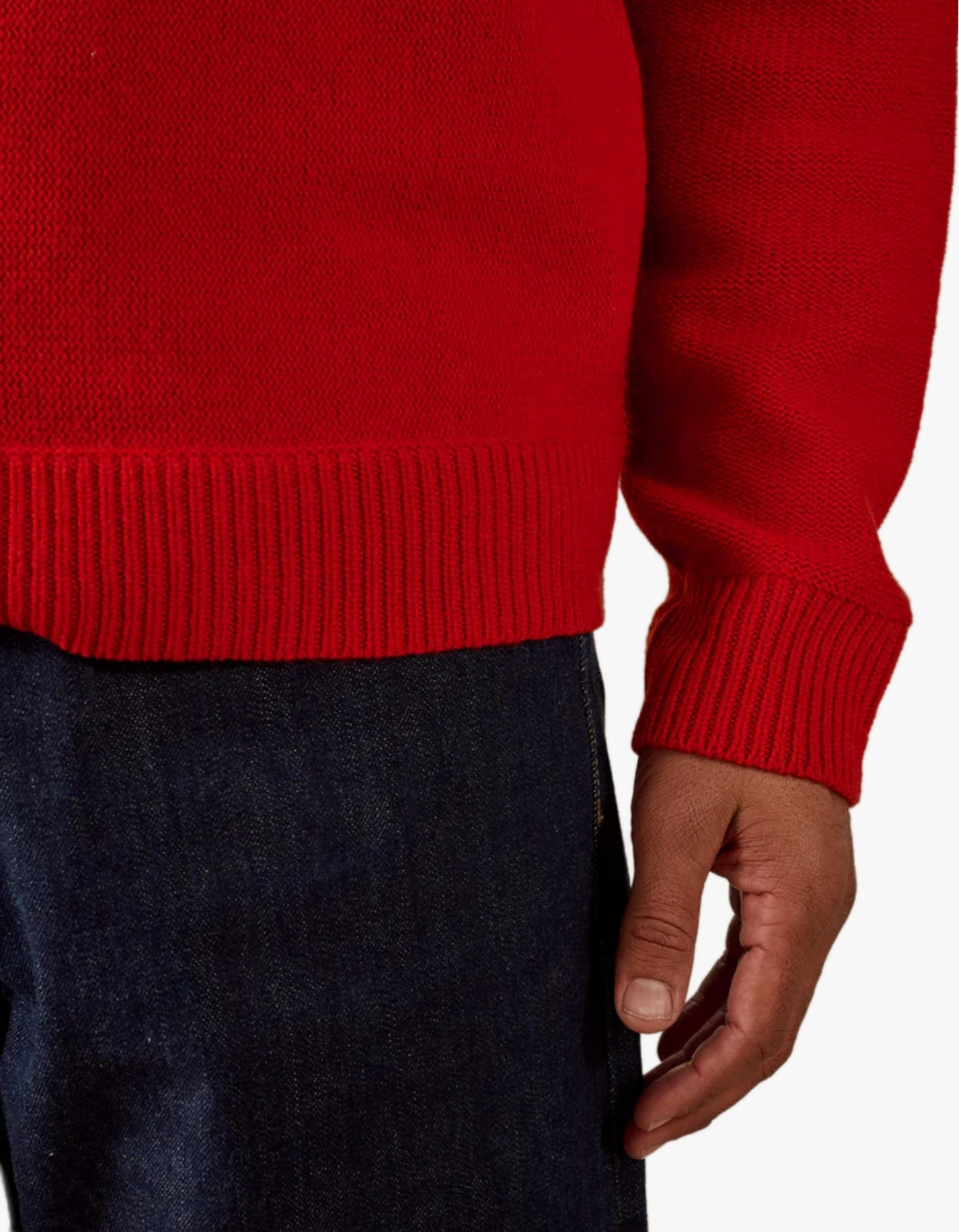 Reverse Seam Knit - Red