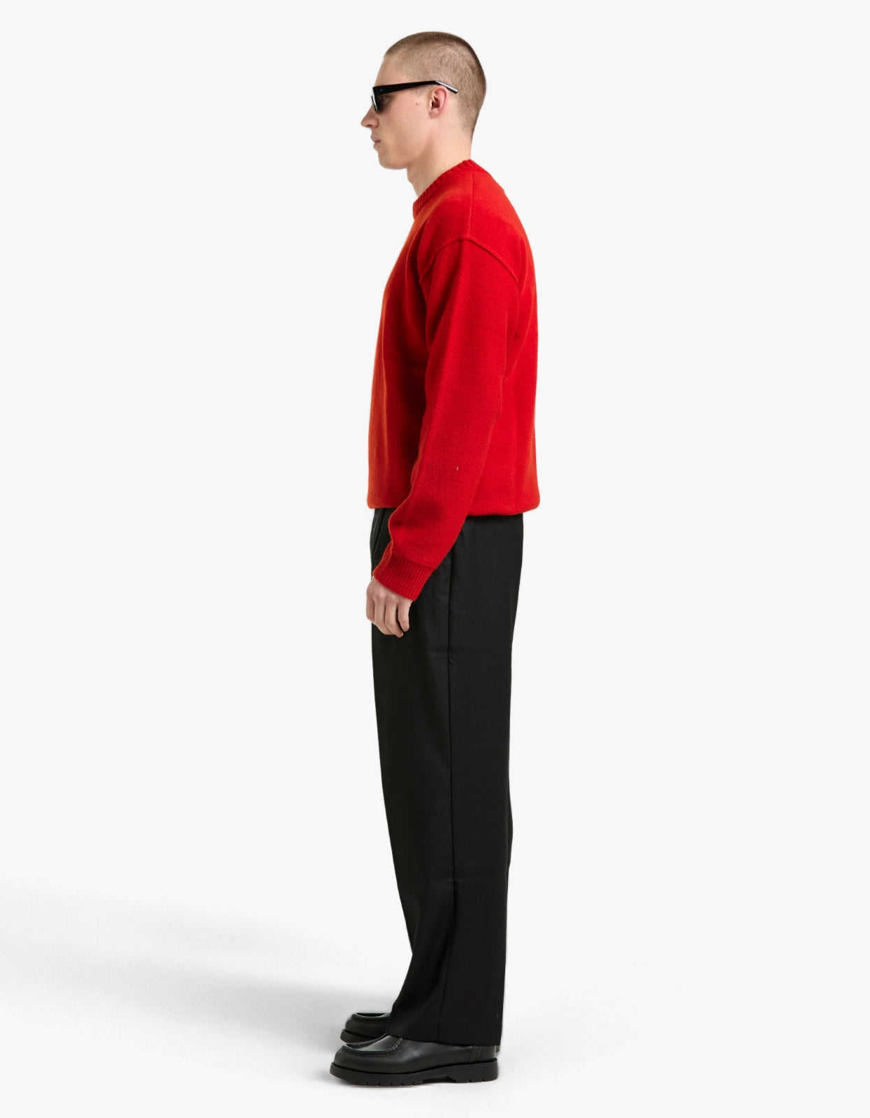 Reverse Seam Knit - Red
