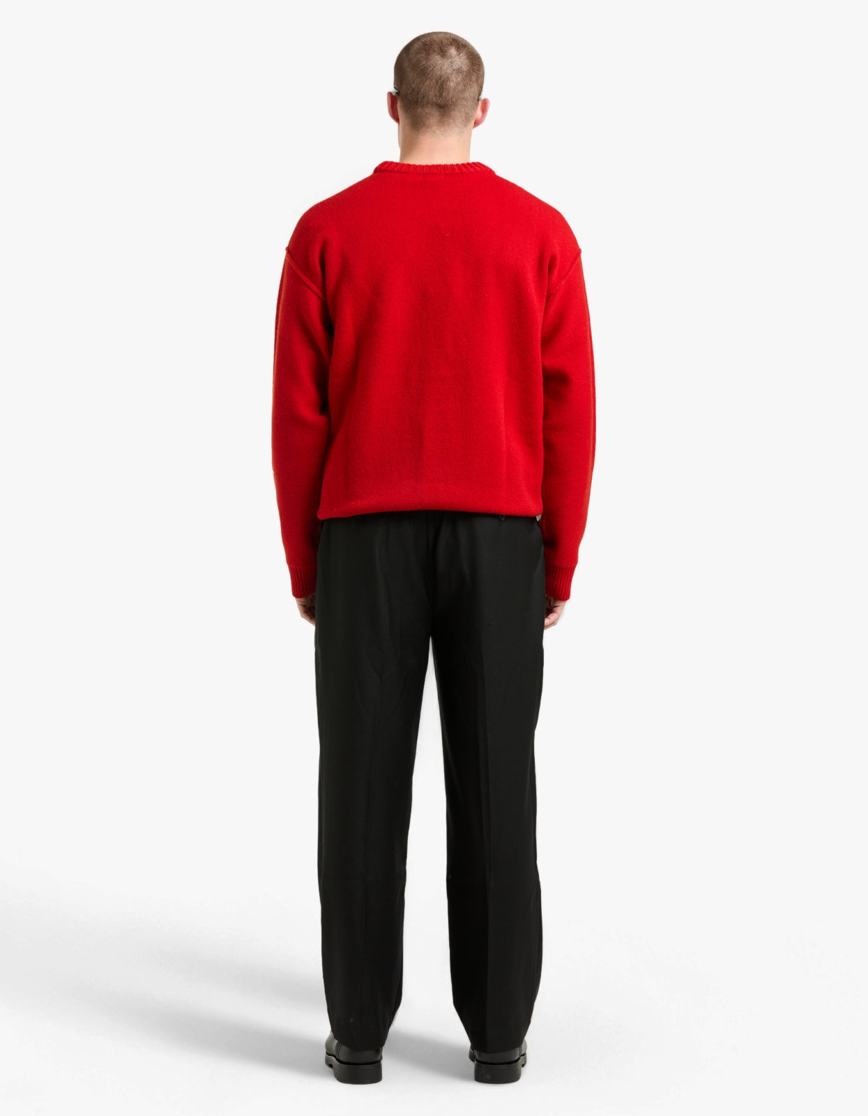 Reverse Seam Knit - Red