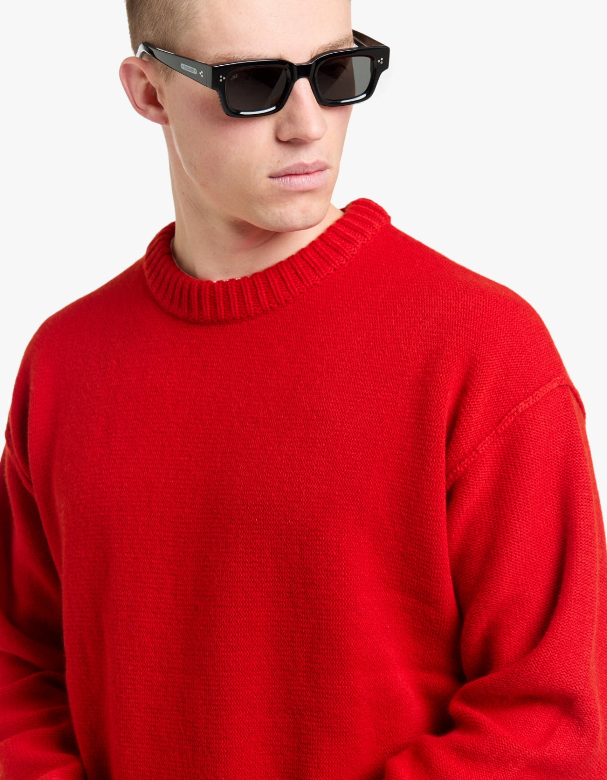 Reverse Seam Knit - Red