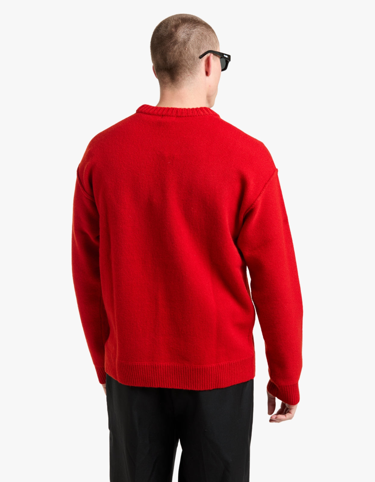 Reverse Seam Knit - Red