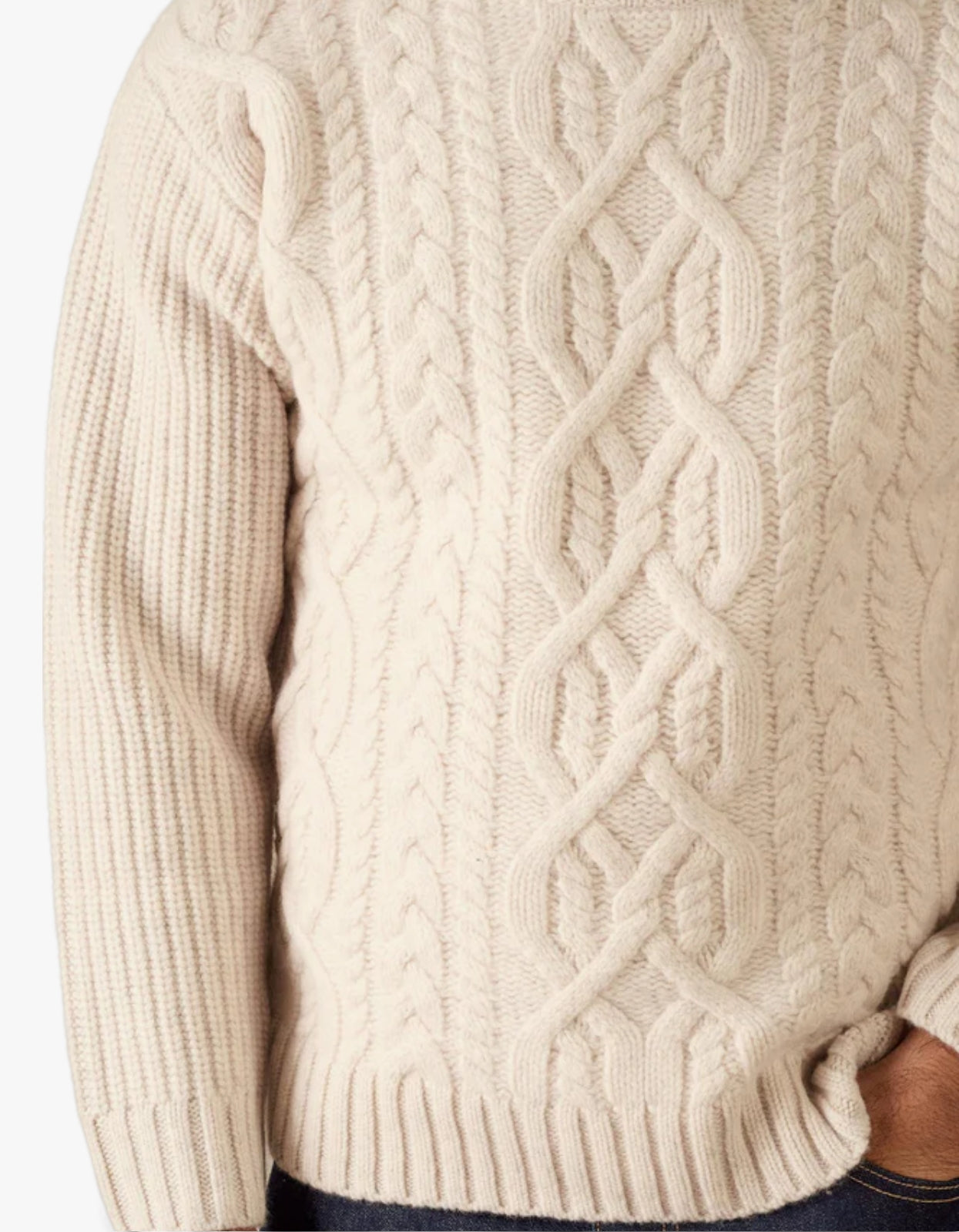 Celtic Merino Knit - Chalk