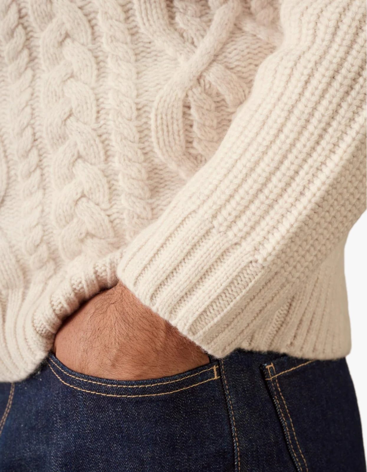 Celtic Merino Knit - Chalk