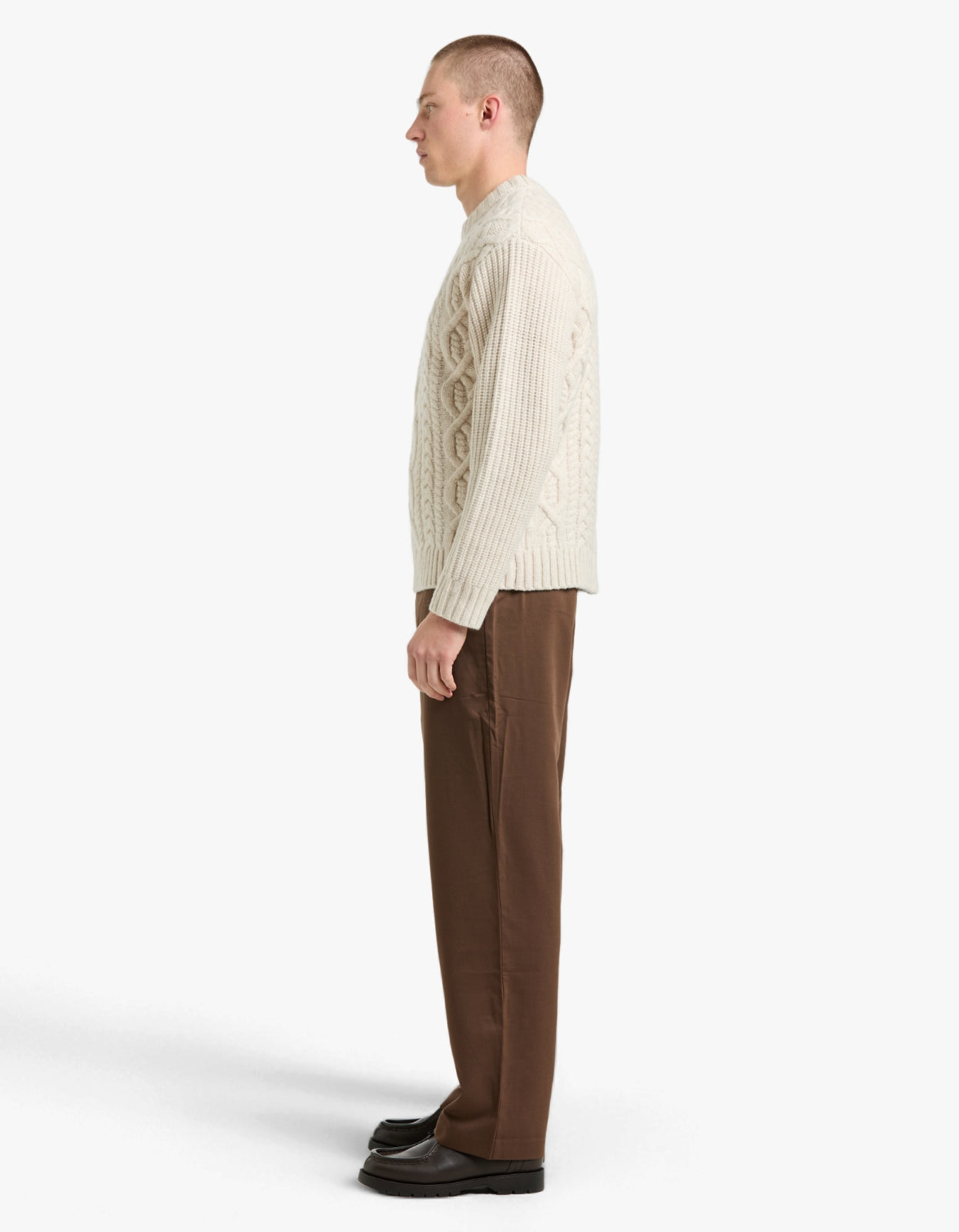 Celtic Merino Knit - Chalk