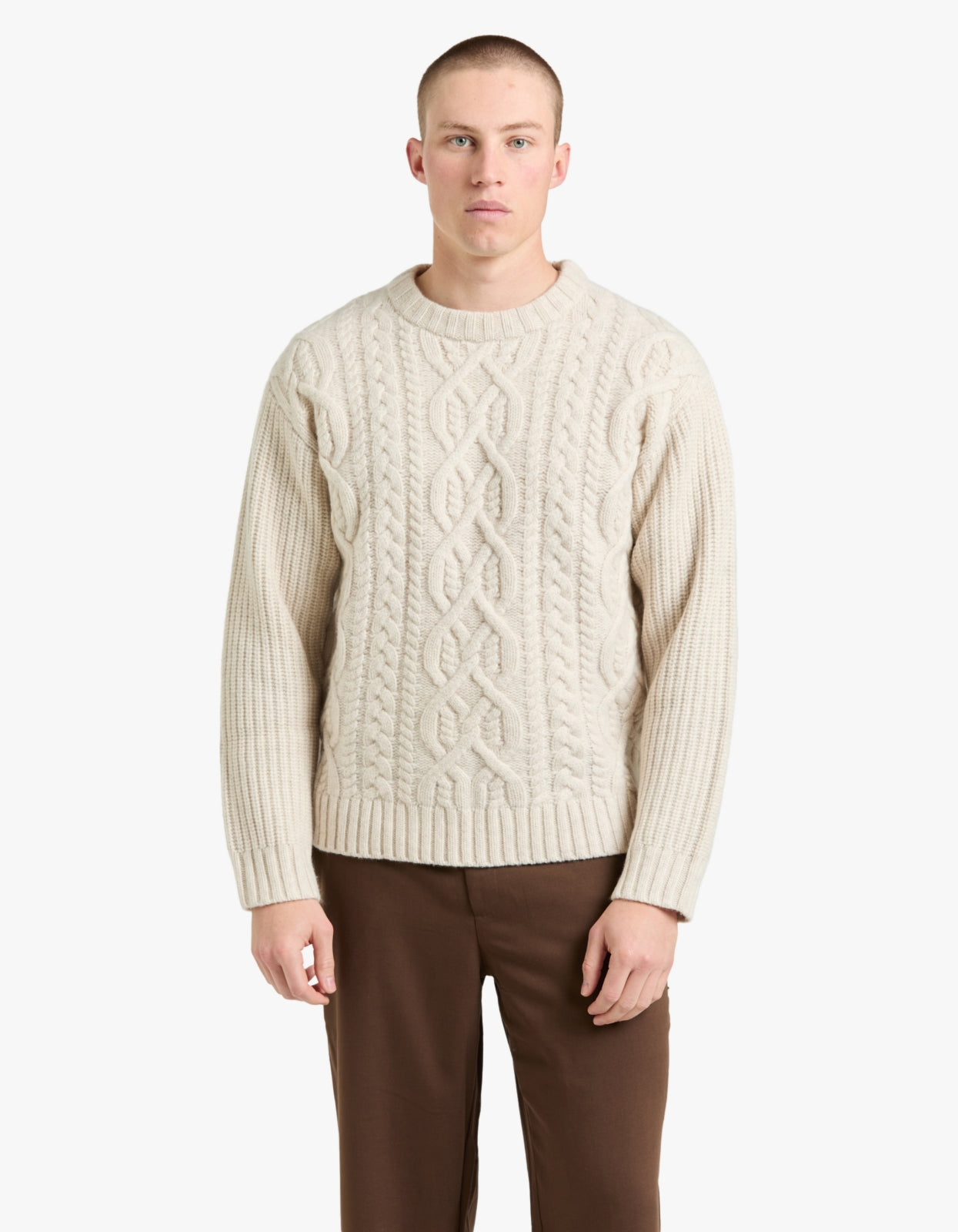Celtic Merino Knit - Chalk