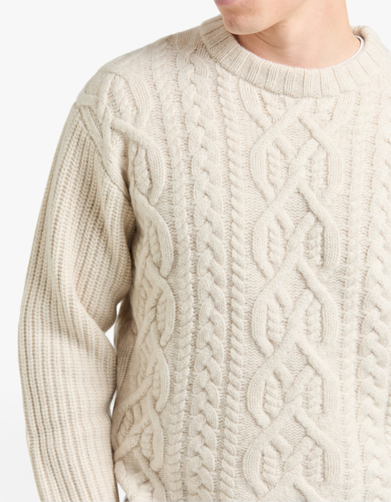 Celtic Merino Knit - Chalk