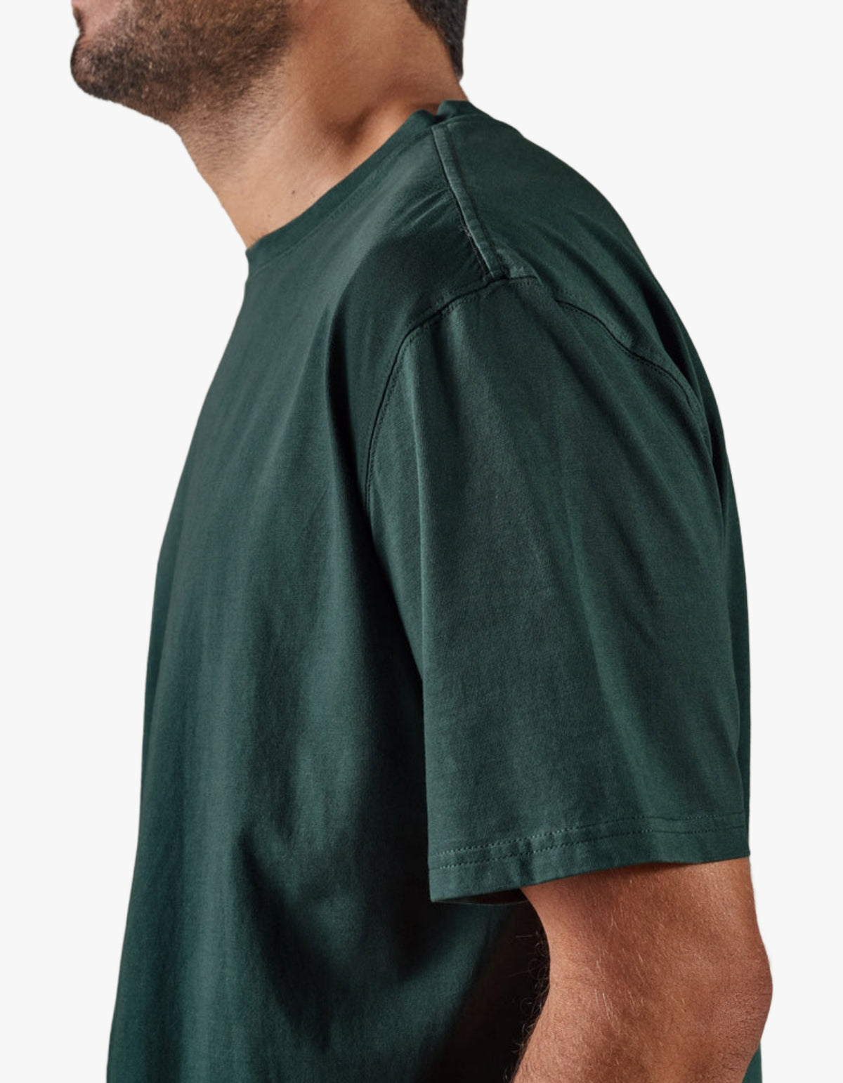 Boxy Blank Tee - Dark Green
