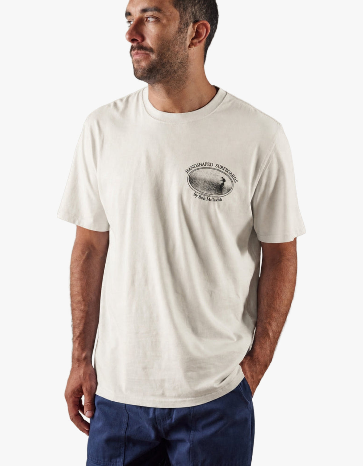 Hand Shaped Tee - Chalk
