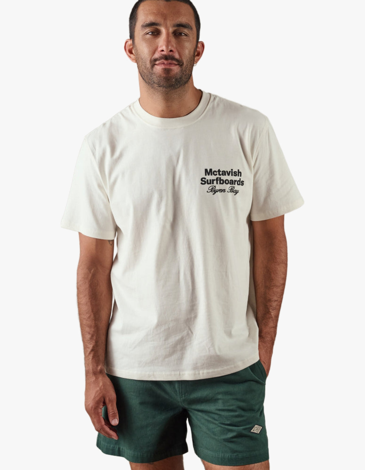 Byron Bay Tee - Chalk