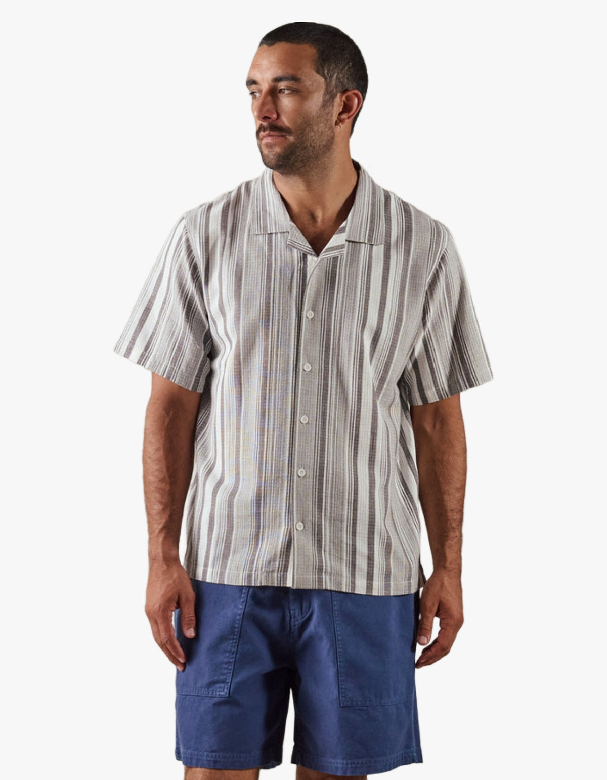 Holiday Collar Shirt - White Multi