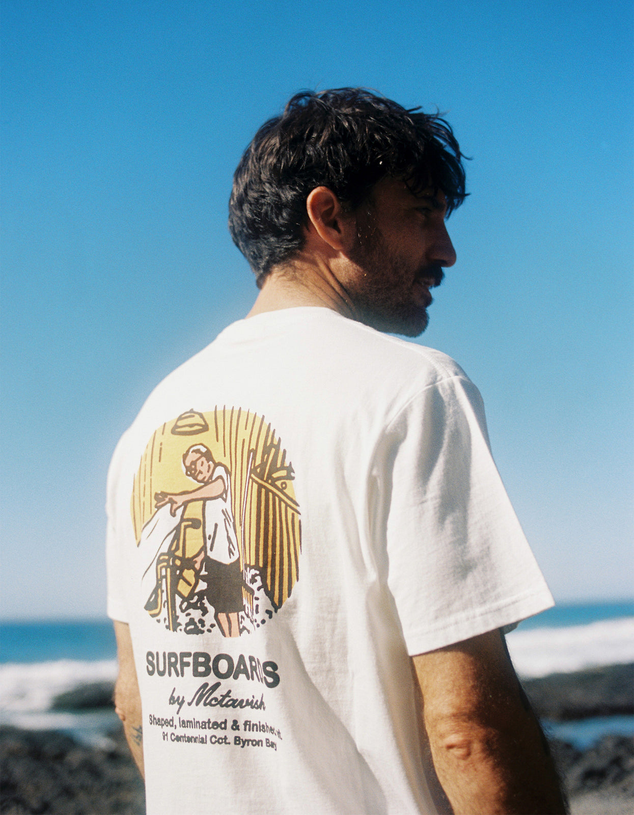 Superette Bob In The Bay Tee Chalk