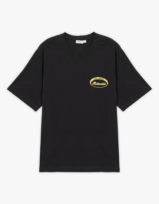 McTavish X Superette Surfboards By McTavish Tee - Black