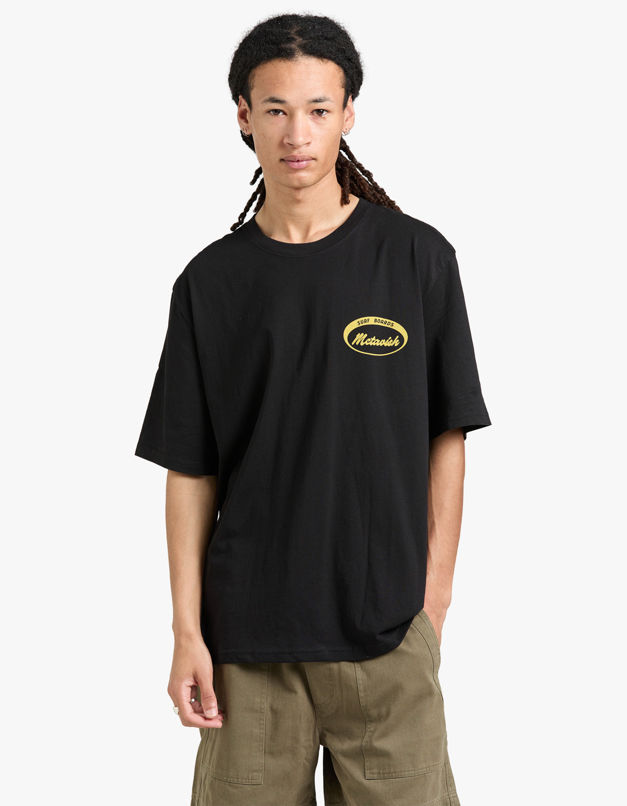 McTavish X Superette Surfboards By McTavish Tee - Black