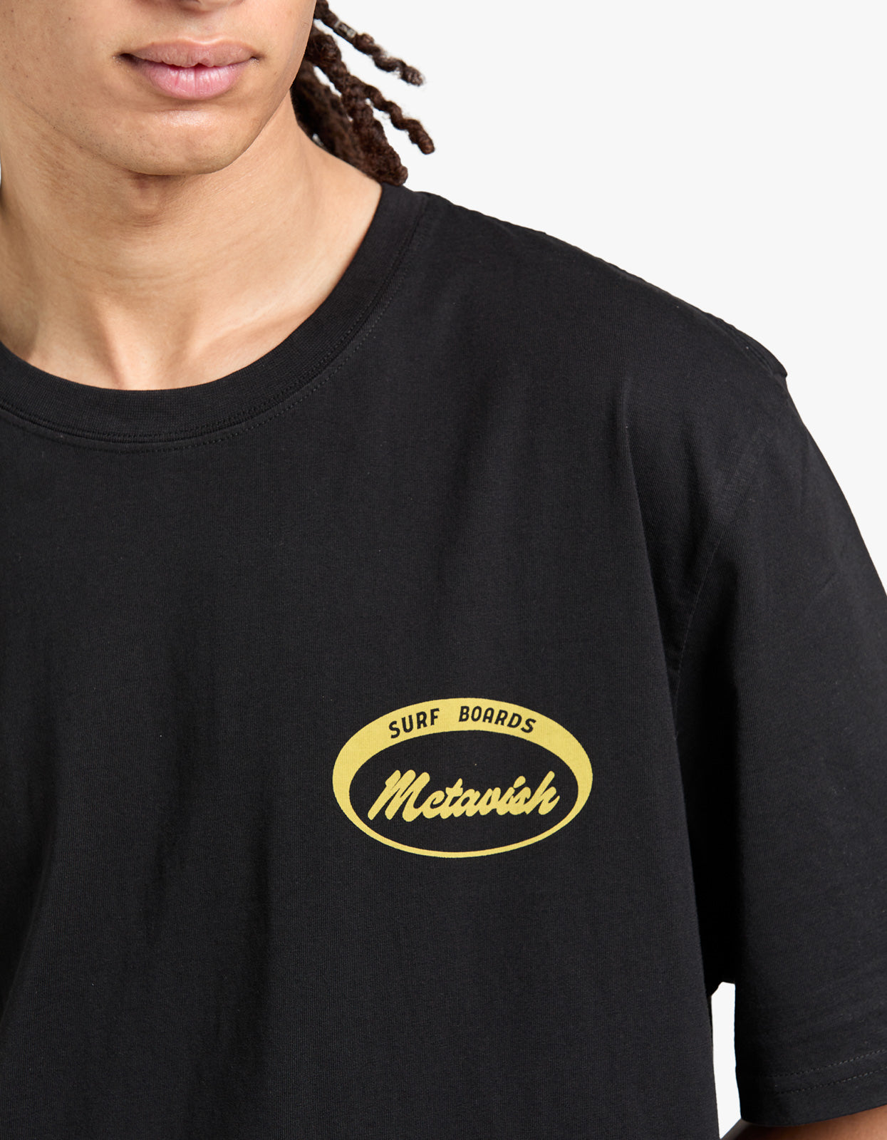 McTavish X Superette Surfboards By McTavish Tee - Black