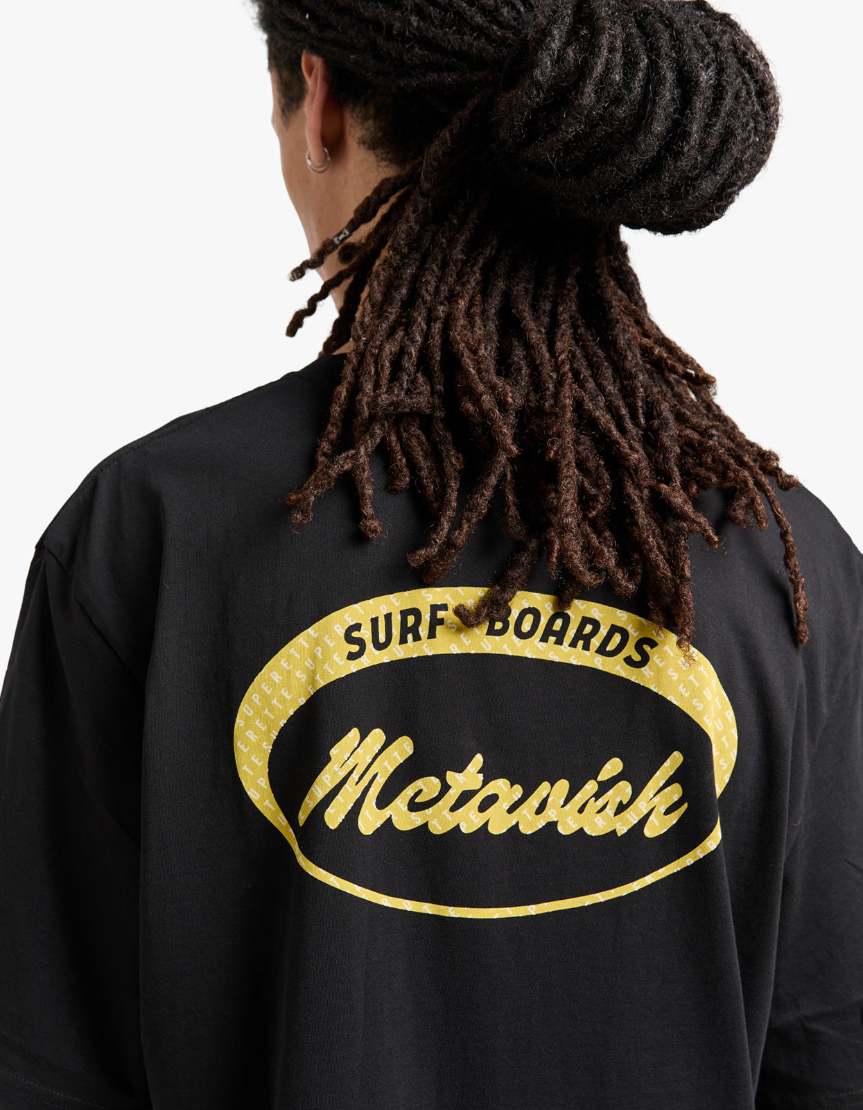 McTavish X Superette Surfboards By McTavish Tee - Black