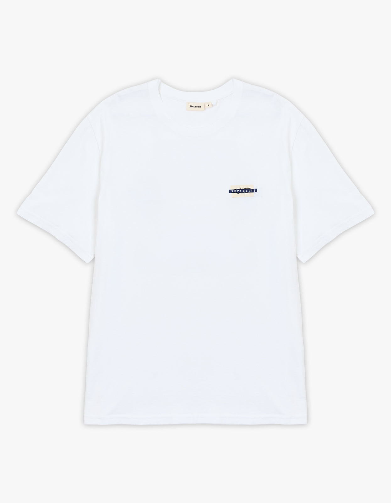 McTavish X Superette Shops Tee - White