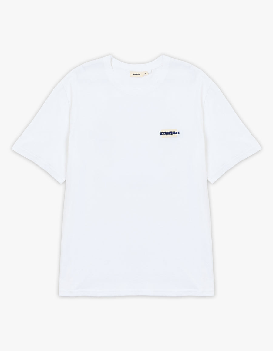 McTavish X Superette Shops Tee - White