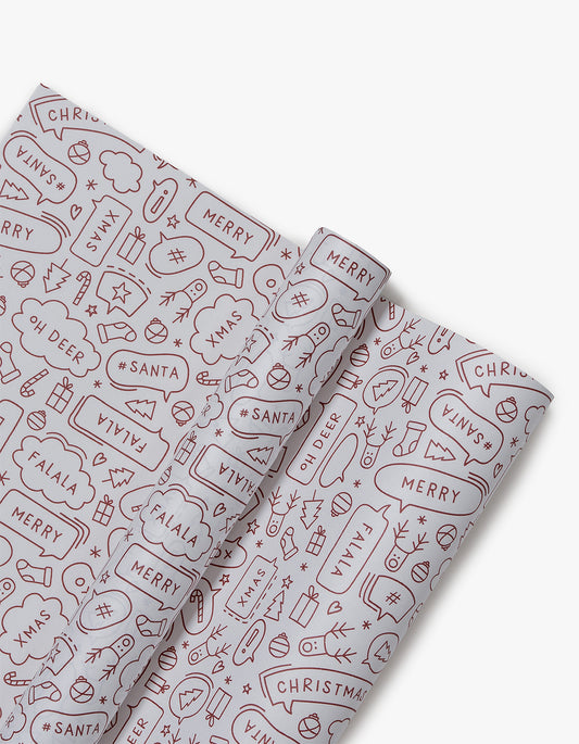 Speech Wrapping Paper - Mulled Wine