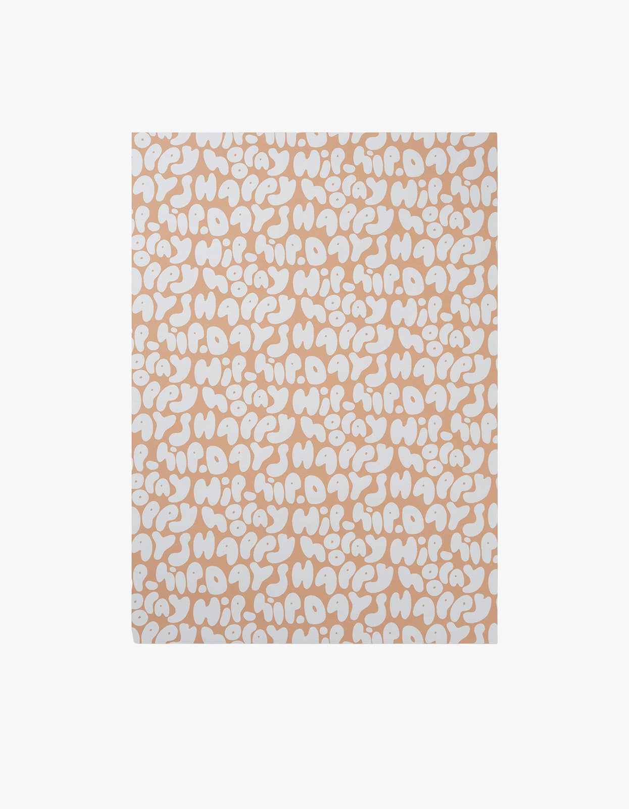 Happy Days Reverse Wrapping Paper - Toffee