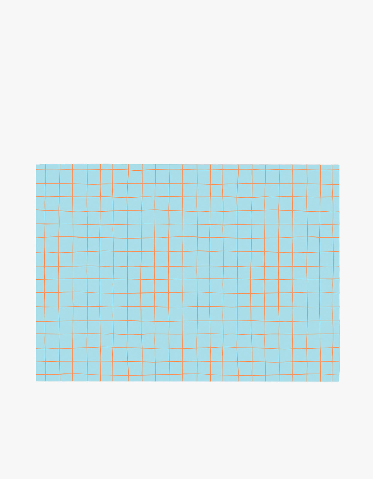 Criss Cross Wrapping Paper - Sky Blue/Orange