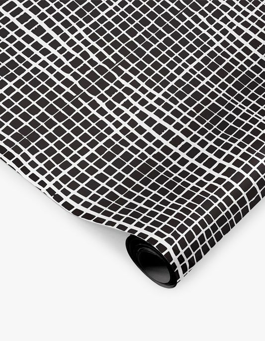 Grid Wrapping Paper - Black/White