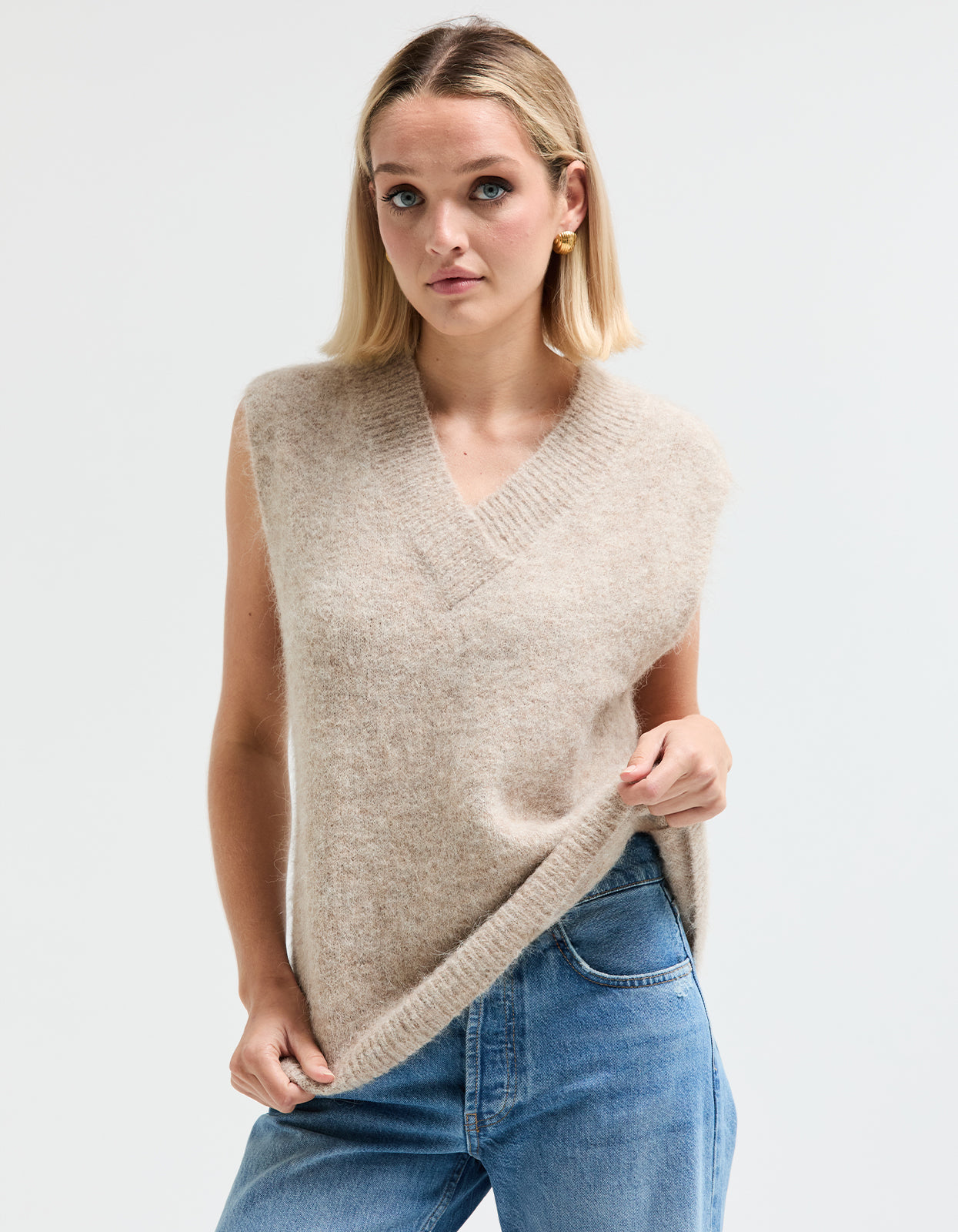 Mila Vest - Beige
