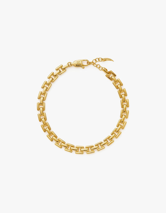 Timepiece Link Chain Bracelet - Gold