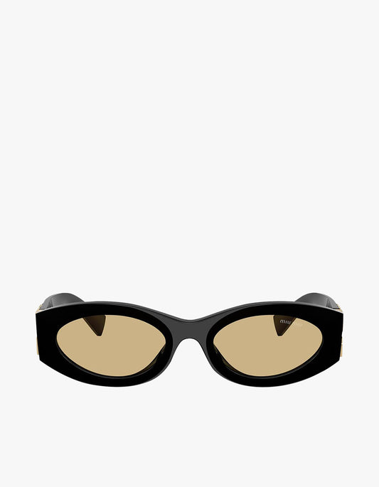 MU 11WS Sunglasses - Black / Yellow