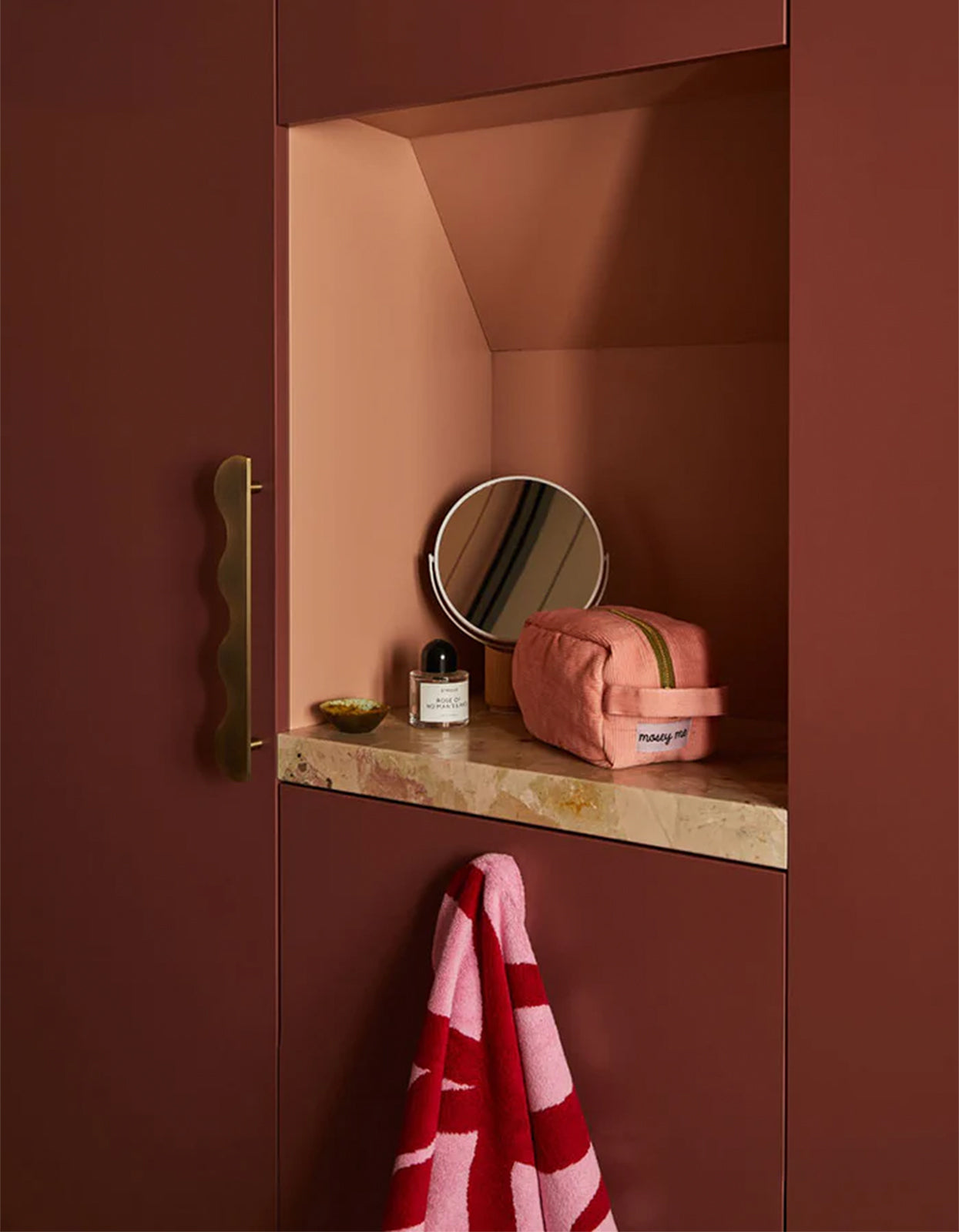 Ribbon Hand Towel - Pink