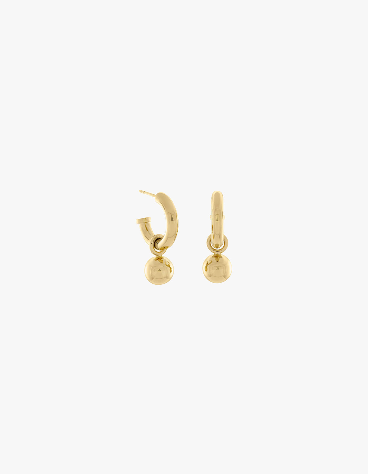 Scout Hoop & Ball Chain - Gold Vermeil