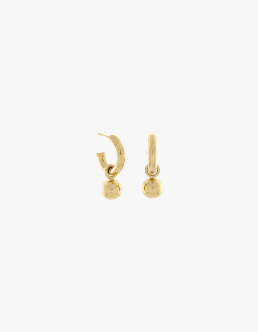 Scout Hoop & Ball Chain - Gold Vermeil