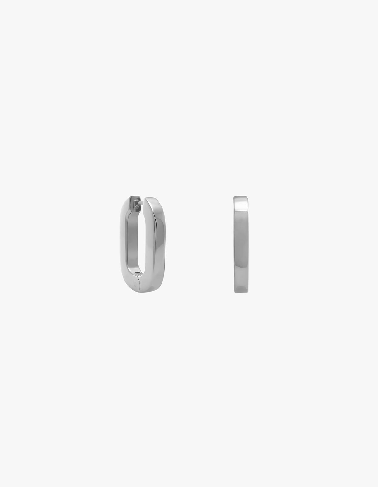 Plump Remie Hoop Earrings - Silver