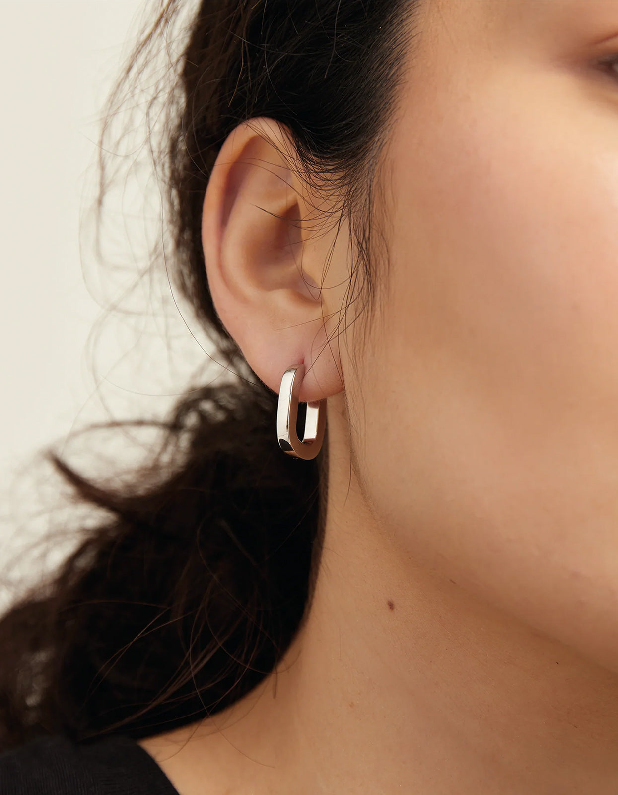 Plump Remie Hoop Earrings - Silver