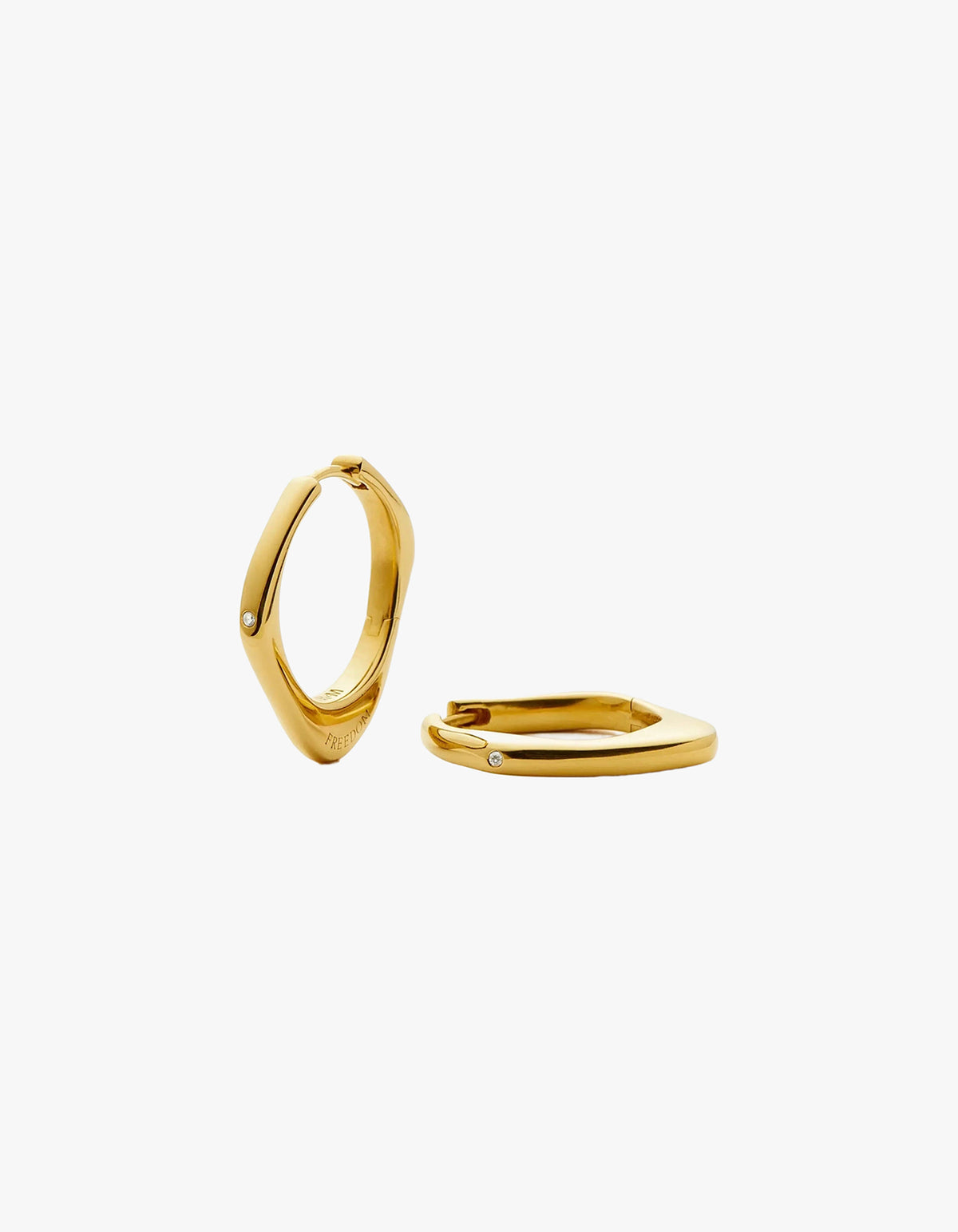 Harris Reed Fearless Medium Hoop Earrings - Gold