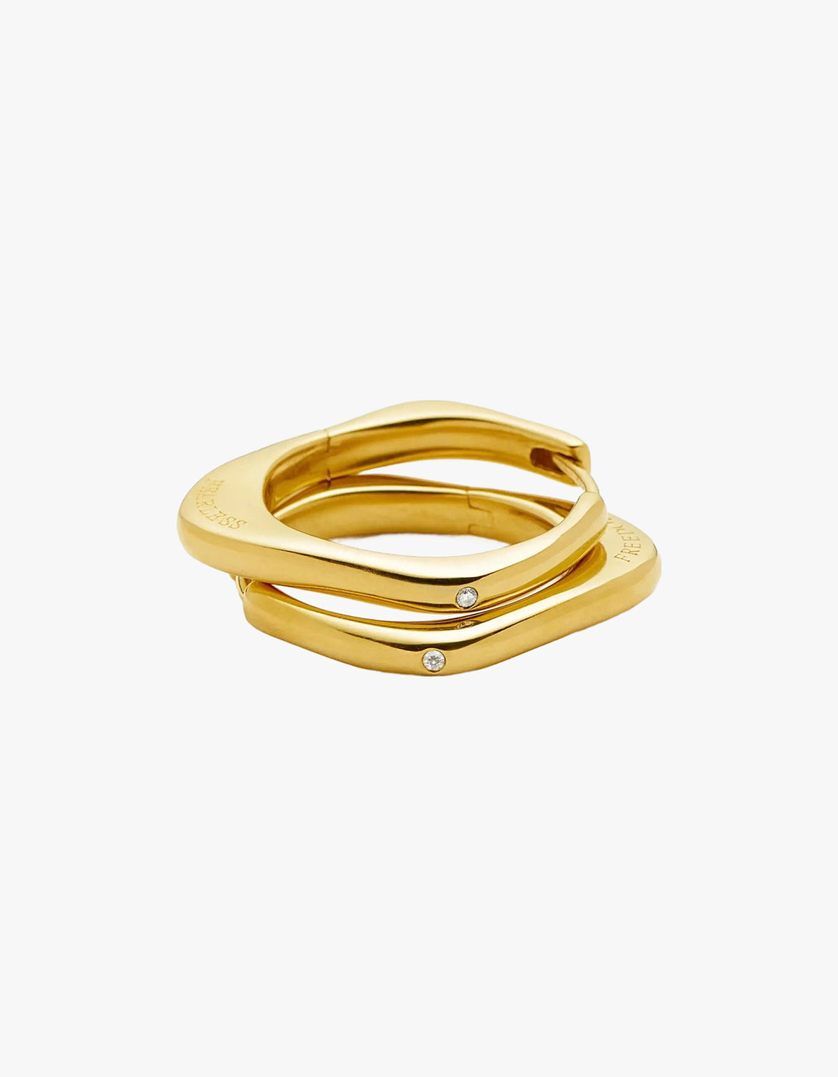 Harris Reed Fearless Medium Hoop Earrings - Gold