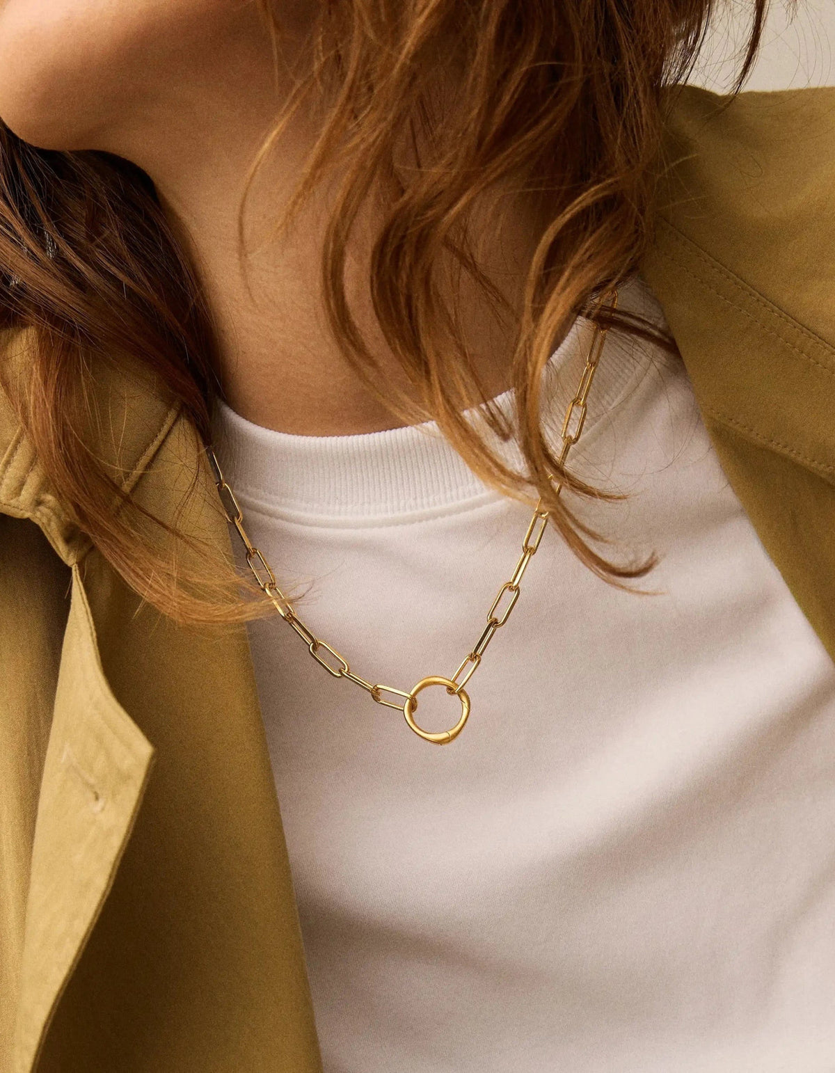 Harris Reed Interlinked Chain Necklace - Gold