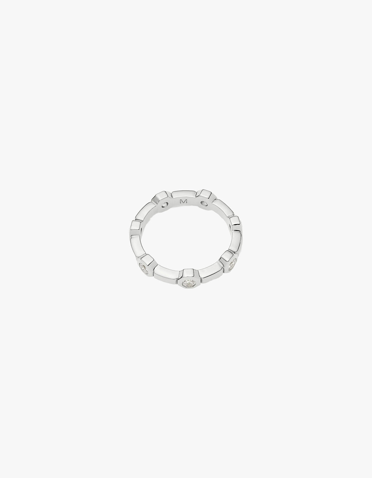 Lucy Williams Stackable Tennis Ring - Silver