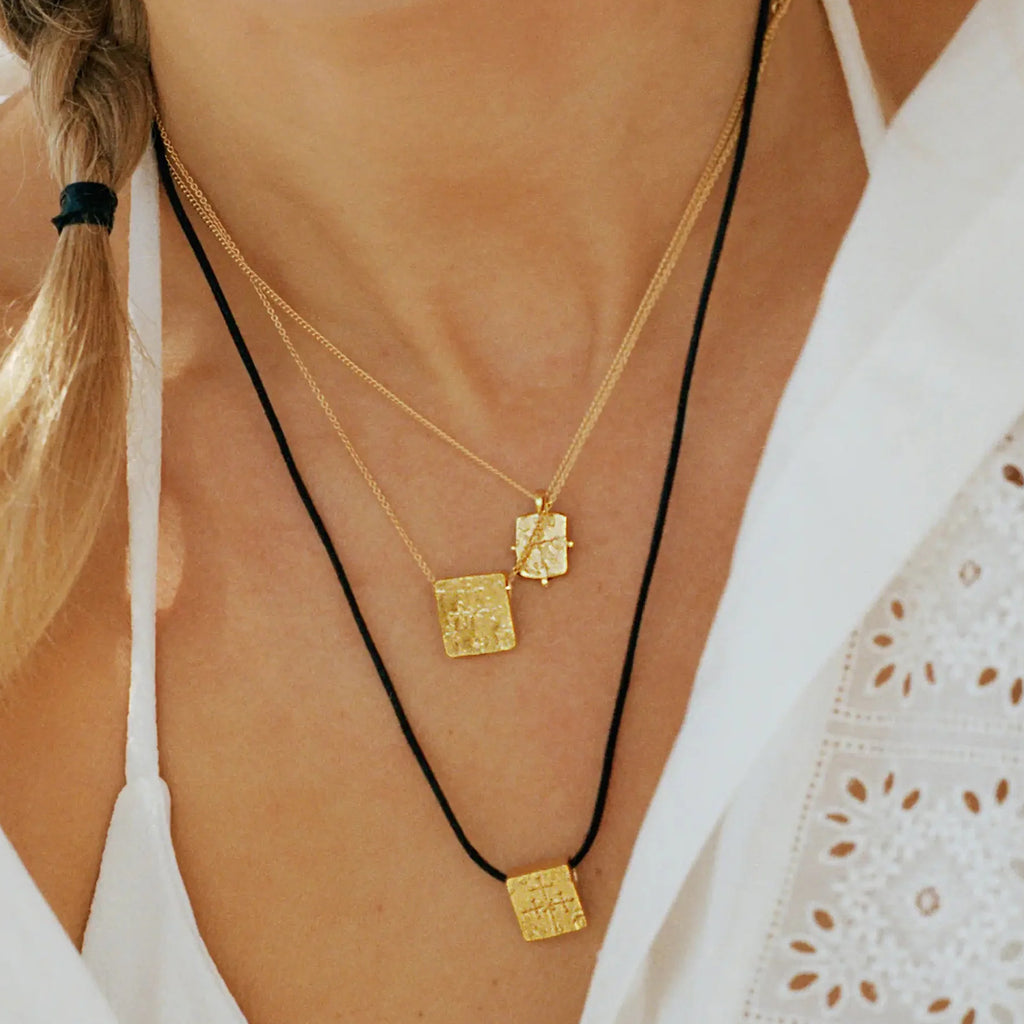 Superette | Lucy Williams Byzantine Coin Cord Necklace - Gold