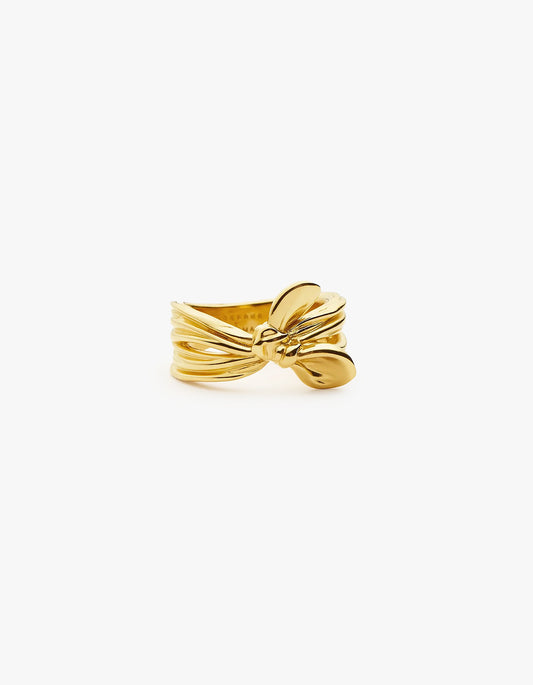 Mark Gong Bow Statement Ring - Gold
