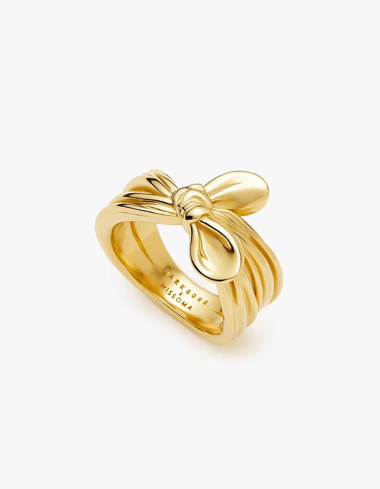 Mark Gong Bow Statement Ring - Gold