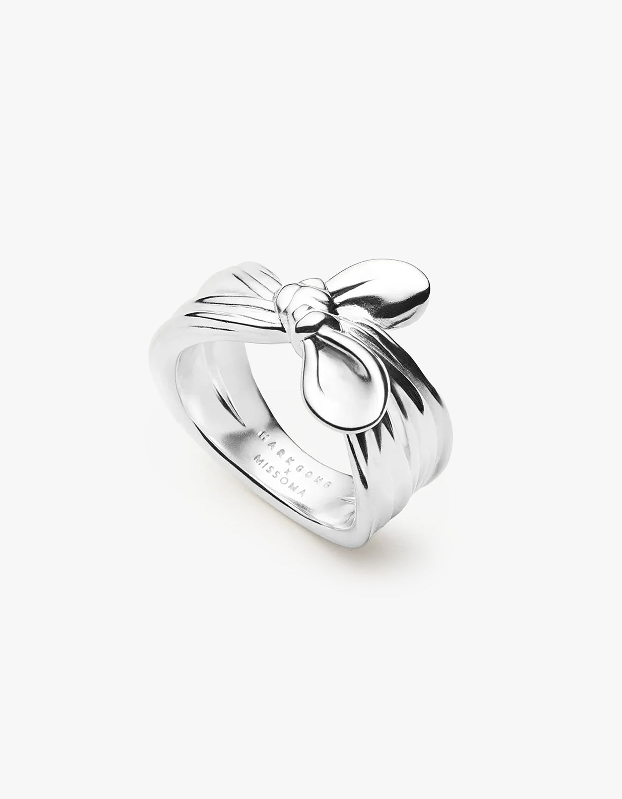Mark Gong Bow Statement Ring - Silver