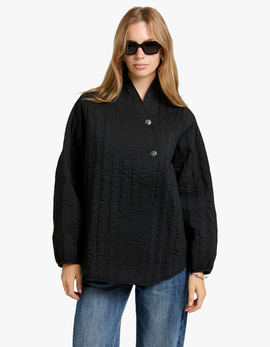 Agnes Jacket - Black/Tapenade