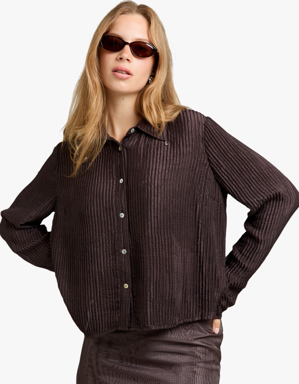 Lillie Shirt - Tapenade