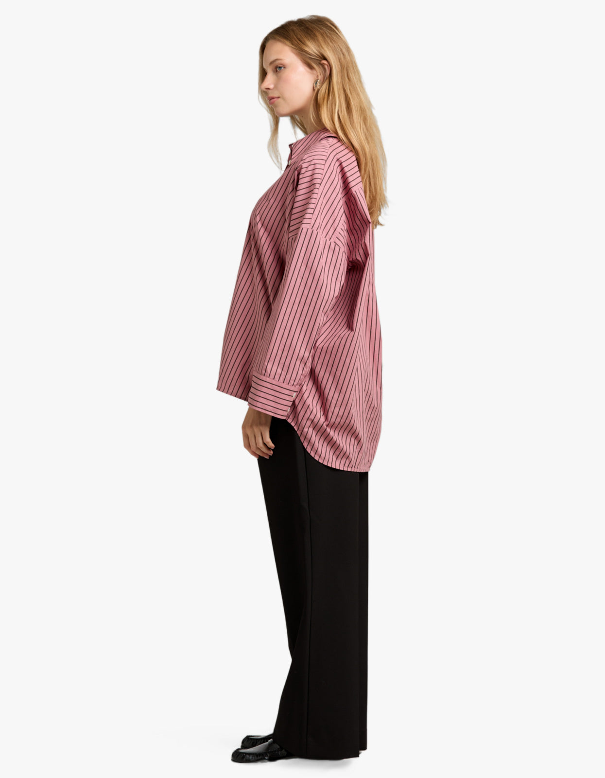Edie Shirt - Rosewood Stripe